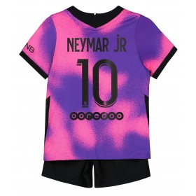 Paris Saint-Germain PSG Neymar Jr 10 Børn Fourth Jordan Fodboldsæt 2021 S/S (+ Korte bukser)